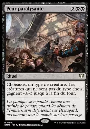 Commander MASTERS - Peur paralysante