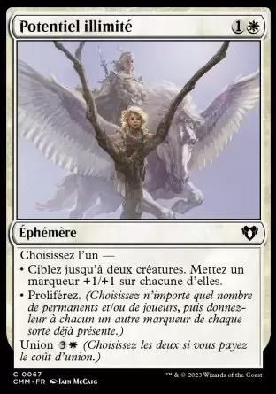 Commander MASTERS - Potentiel illimité