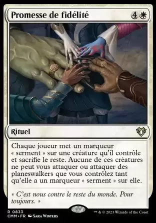 Commander MASTERS - Promesse de fidélité