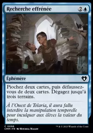 Commander MASTERS - Recherche effrénée
