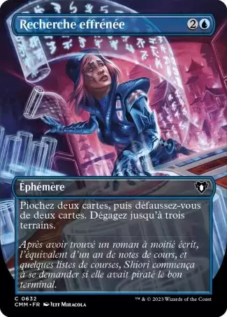 Commander MASTERS - Recherche effrénée