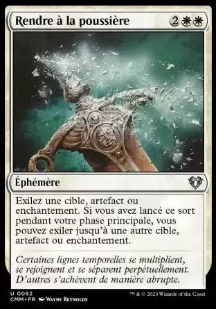 Commander MASTERS - Rendre à la poussière