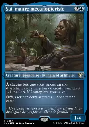 Commander MASTERS - Sai, maître mécanoptériste