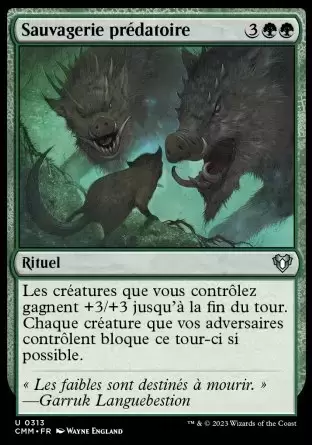 Commander MASTERS - Sauvagerie prédatoire