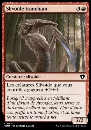 Commander MASTERS - Slivoïde tranchant