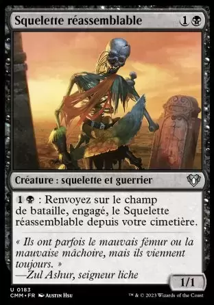 Commander MASTERS - Squelette réassemblable