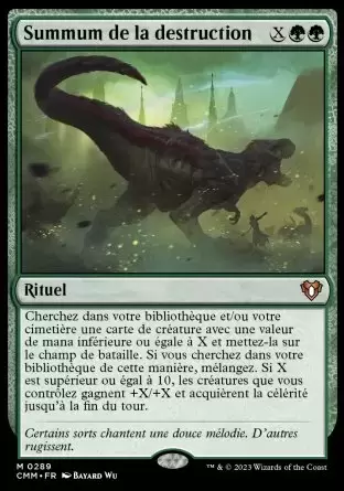 Commander MASTERS - Summum de la destruction