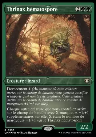 Commander MASTERS - Thrinax hématospore