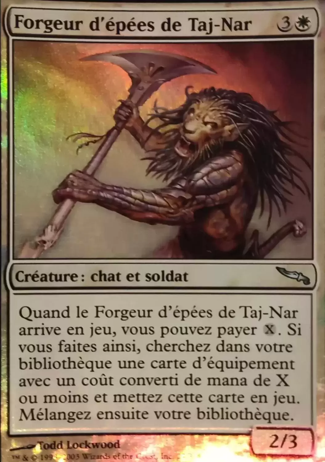 Mirrodin - Forgeur d\'épées de Taj-Nar Foil