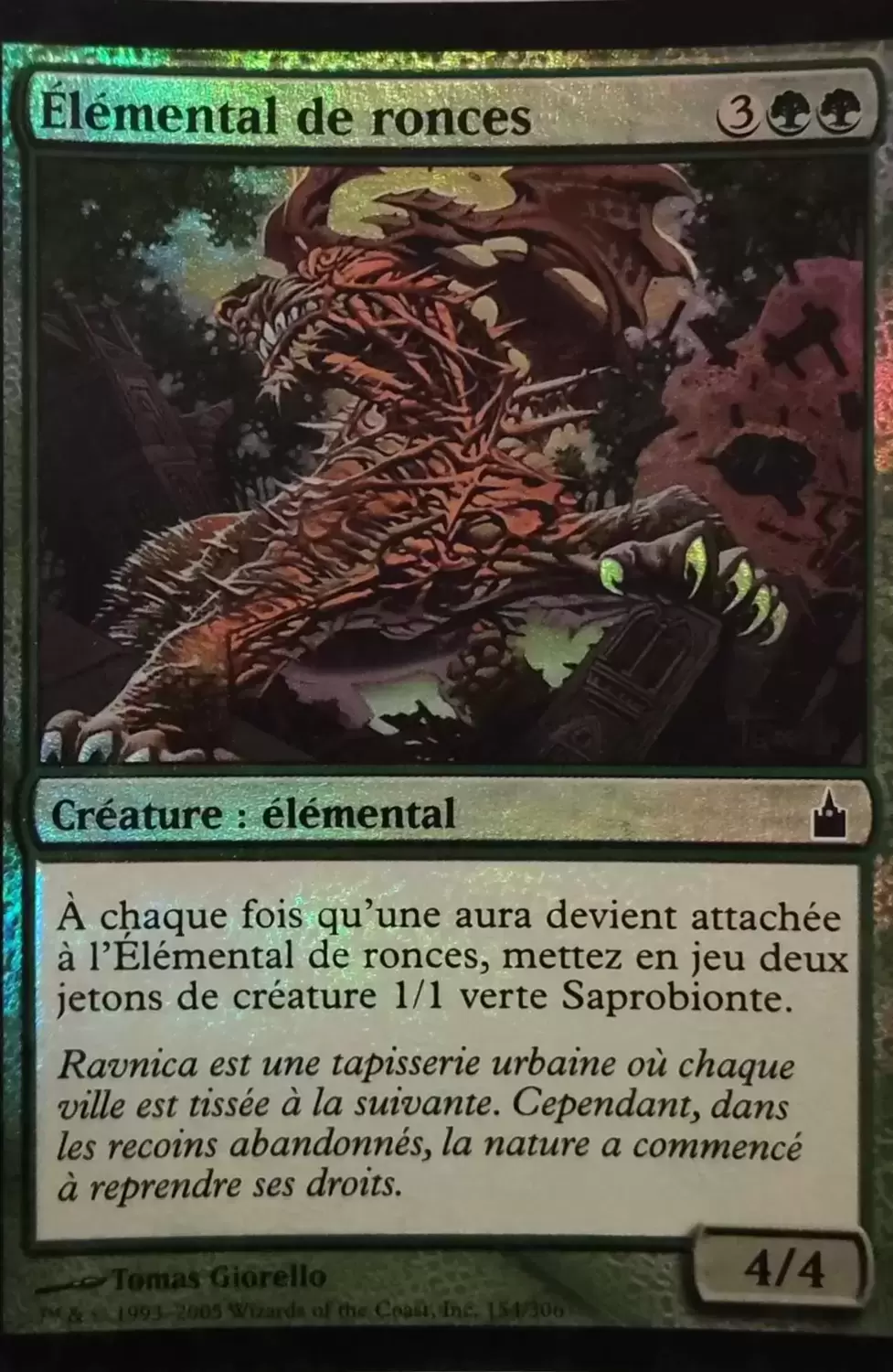 Ravnica : la cité des guildes - Élémental de ronces Foil