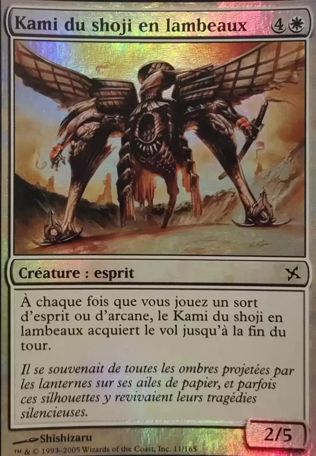 Traîtres de Kamigawa - Kami du shoji en lambeaux Foil