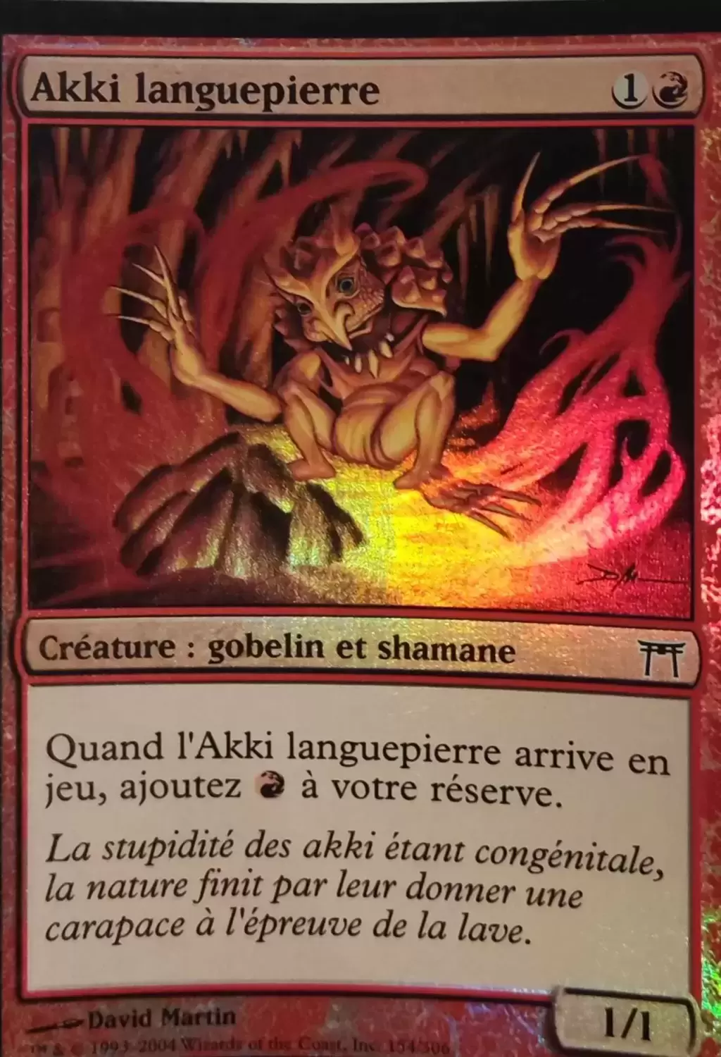 Guerriers de Kamigawa - Akki languepierre Foil