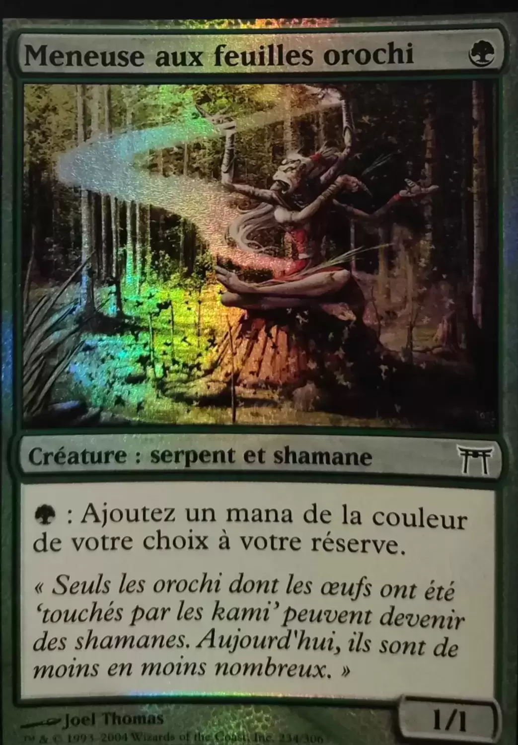Guerriers de Kamigawa - Meneuse aux feuilles orochi Foil