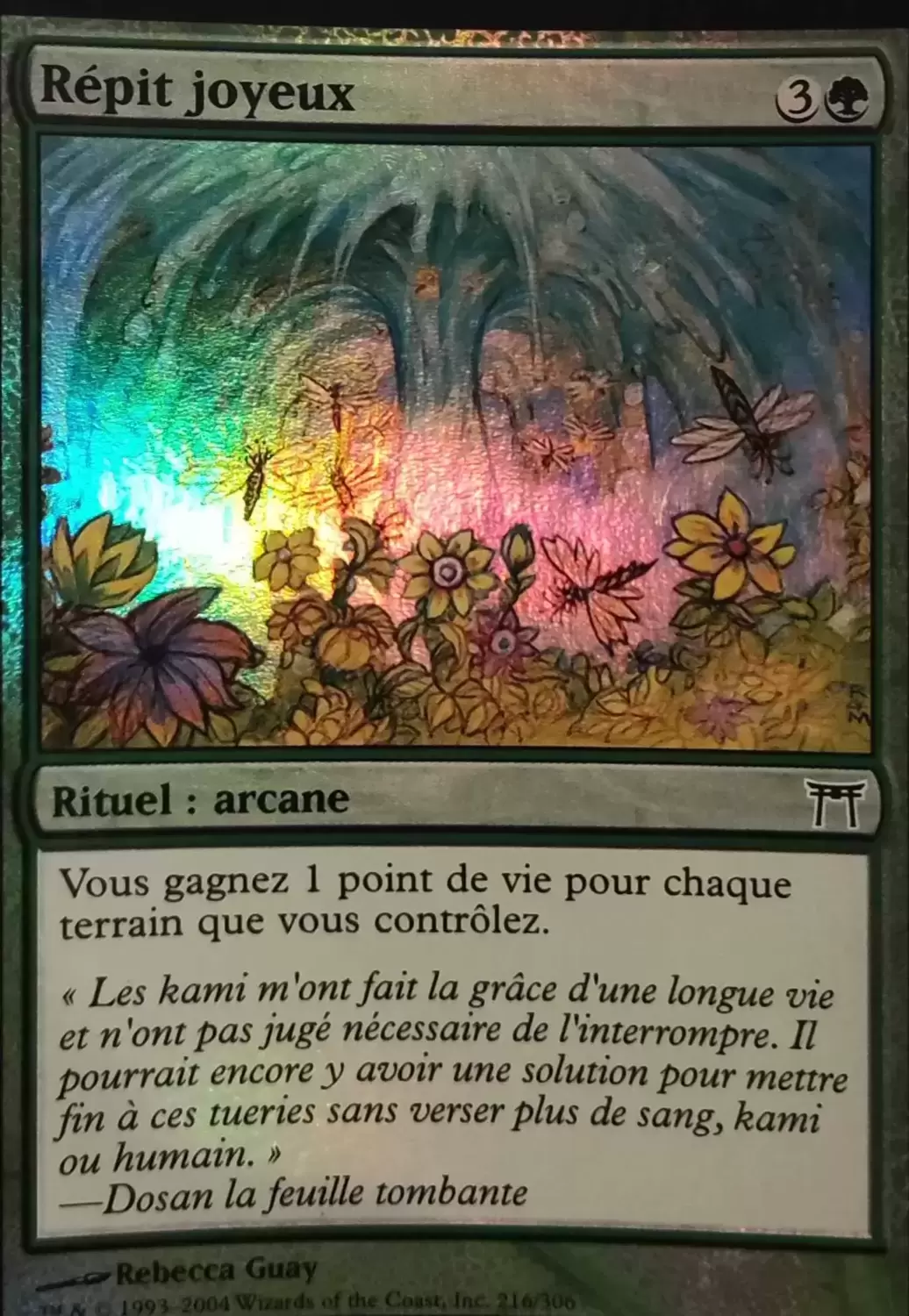 Guerriers de Kamigawa - Répit joyeux Foil