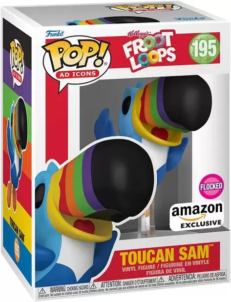 POP! Ad Icons - Froot Loops - Toucan Sam Flocked