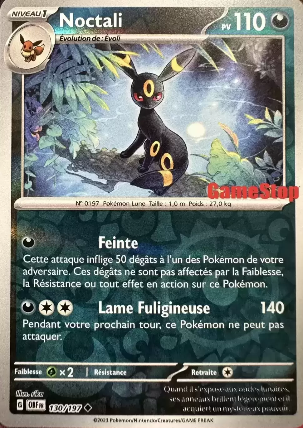 Flammes Obsidiennes - OBFFR - Noctali Reverse Gamestop