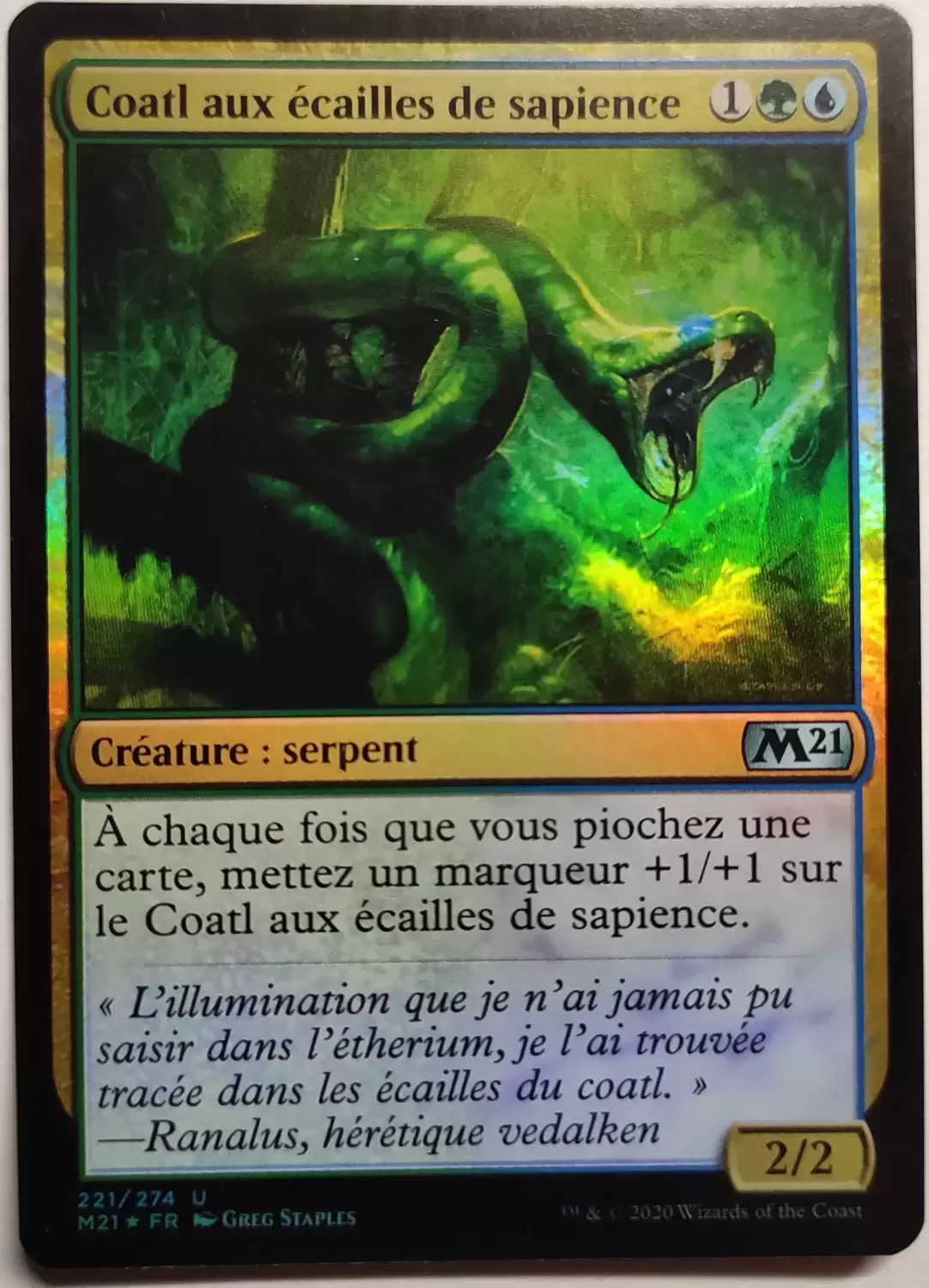 Core Set 2021 - Coatl aux écailles de sapience Foil