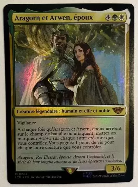Le Seigneur des Anneaux : Chroniques de la Terre du Milieu - Aragorn et Arwen, époux Foil