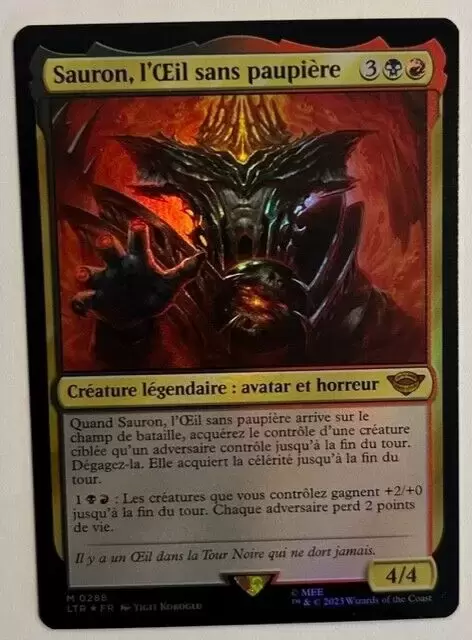 Le Seigneur des Anneaux : Chroniques de la Terre du Milieu - Sauron, l\'Oeil sans paupière Foil