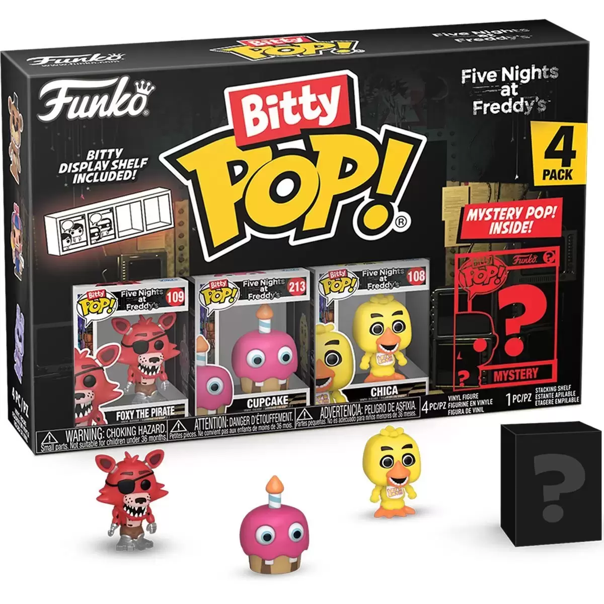 Funko Pop FNAF Five Nights At Freddy's 2 Pack Foxy The Pirate & Freddy  Stickers Us
