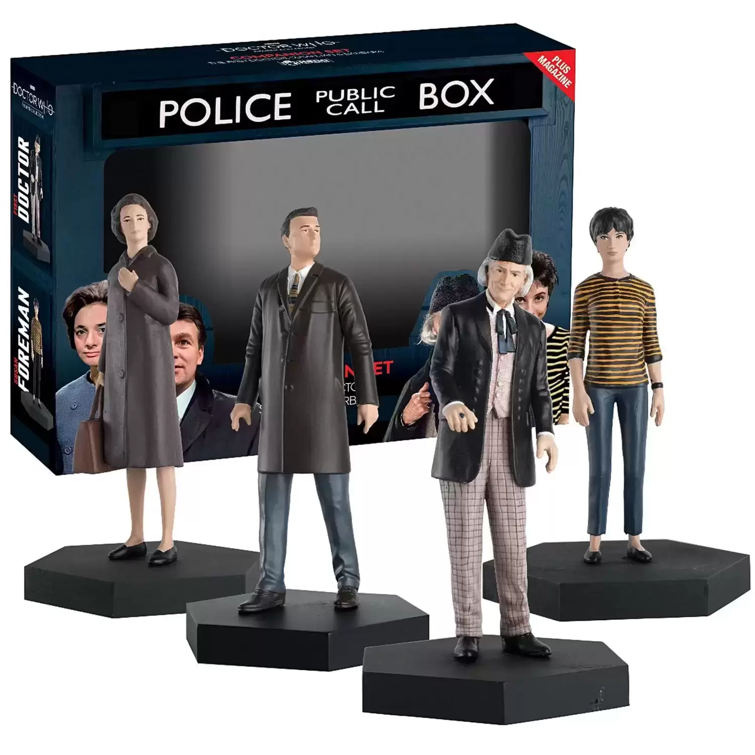 Doctor Who Eaglemoss - First Doctor, Susan, Ian & Barbara - Companion Set 8