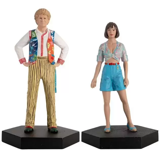 Doctor Who Eaglemoss - Sixth Doctor & Peri Brown - Companion Set 14