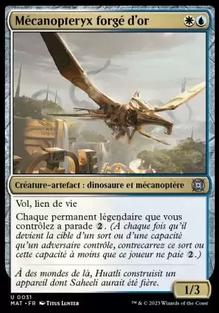 L\'invasion des Machines : Le Jour d\'après - Mécanopteryx forgé d\'or