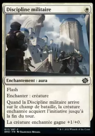 La Guerre Fratricide - Discipline militaire