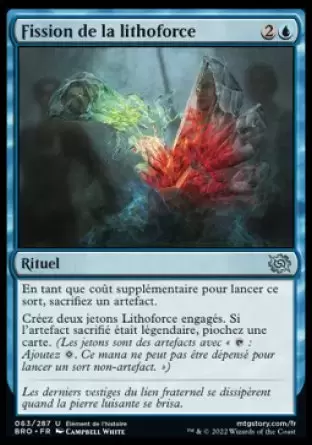 La Guerre Fratricide - Fission de la lithoforce