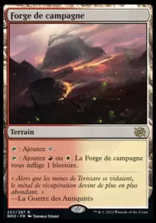 La Guerre Fratricide - Forge de campagne