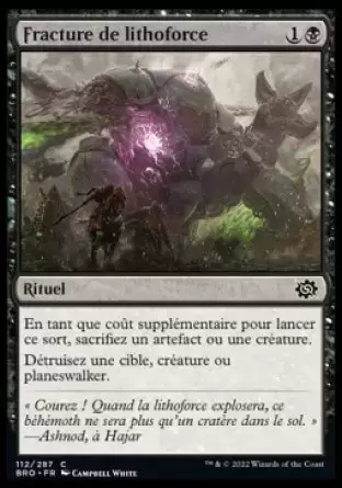 La Guerre Fratricide - Fracture de lithoforce