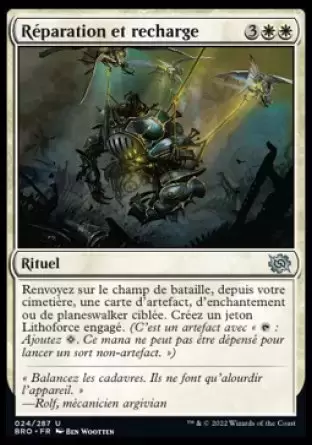 La Guerre Fratricide - Réparation et recharge