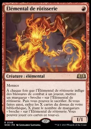 Les Friches d\'Eldraine - Élémental de rôtisserie