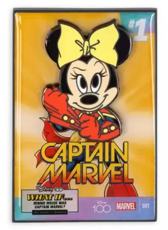 Disney 100 LE Pins - Comic Book Series - Minnie Mouse: Captain Marvel