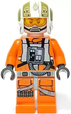 Minifigurines LEGO Star Wars - Rebel Pilot Y-wing (Jon \'Dutch\' Vander, Gold Leader) - Printed Legs