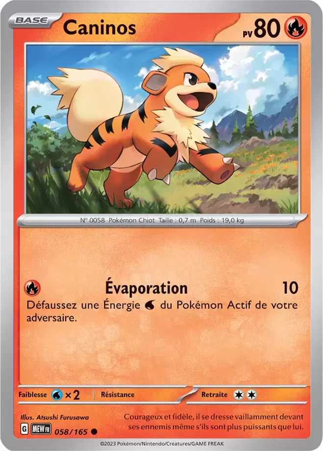 Ecarlate & Violet 151 - MEWFR - Growlithe