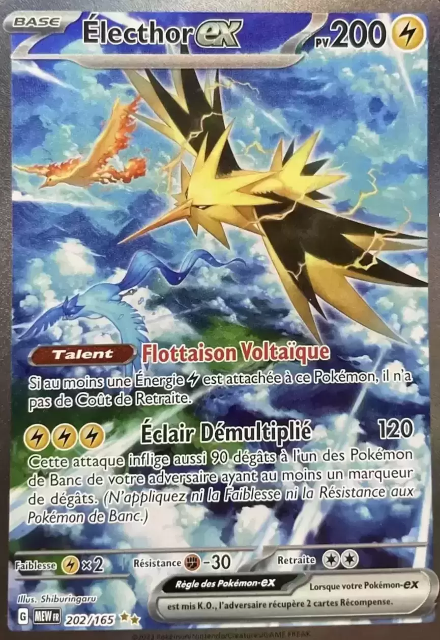 Ecarlate & Violet 151 - MEWFR - Zapdos EX