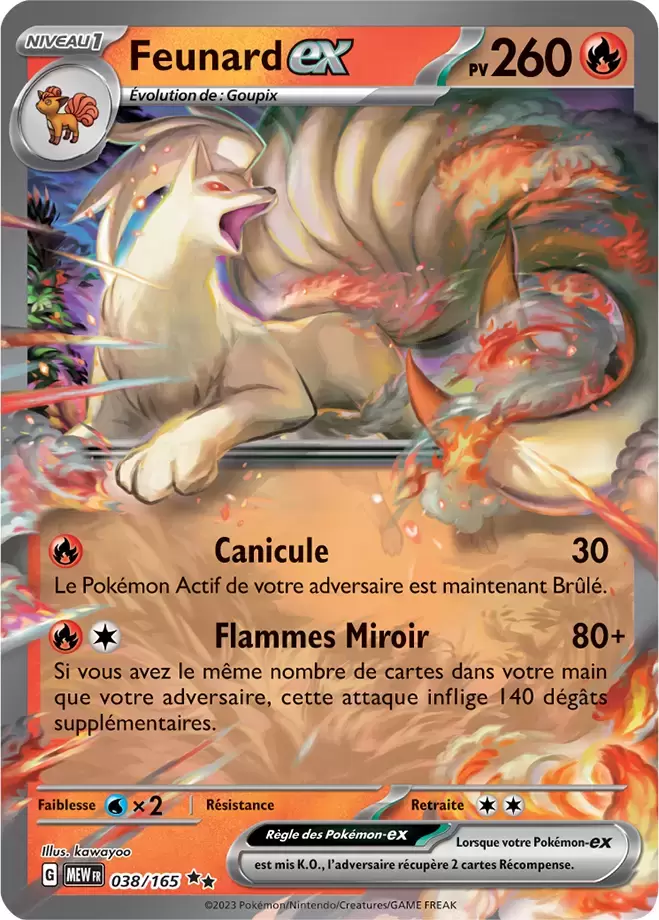 Ecarlate & Violet 151 - MEWFR - Ninetales EX