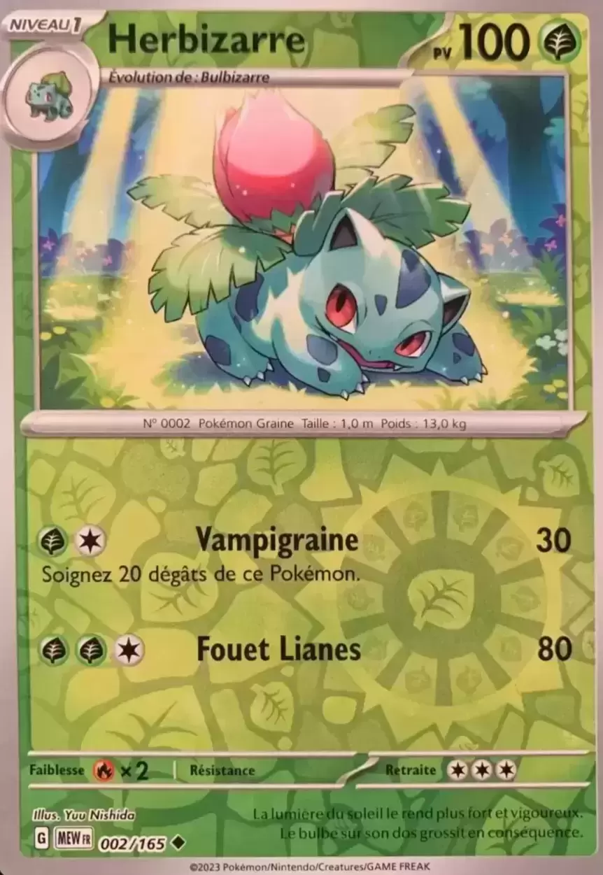 Ecarlate & Violet 151 - MEWFR - Ivysaur Reverse