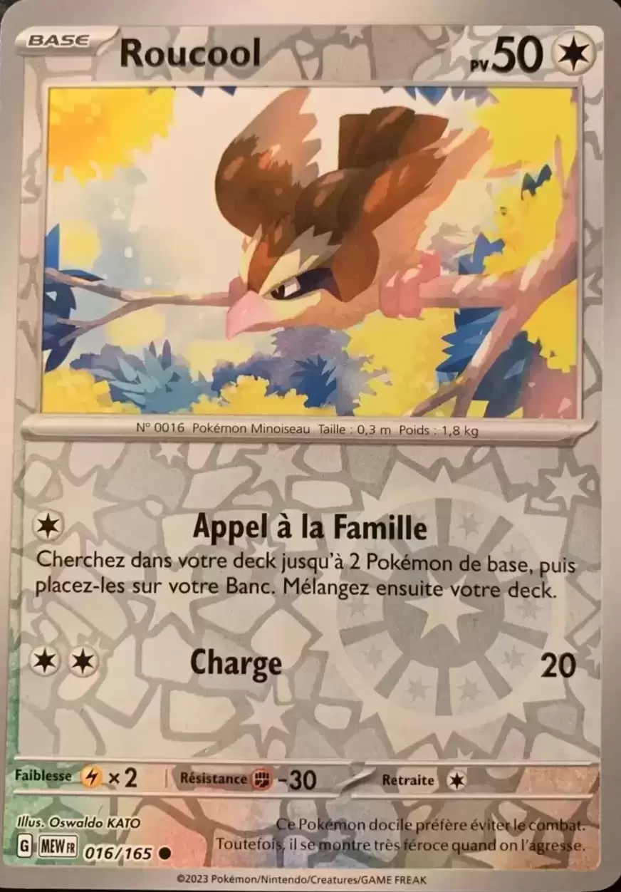 Ecarlate & Violet 151 - MEWFR - Pidgey Reverse