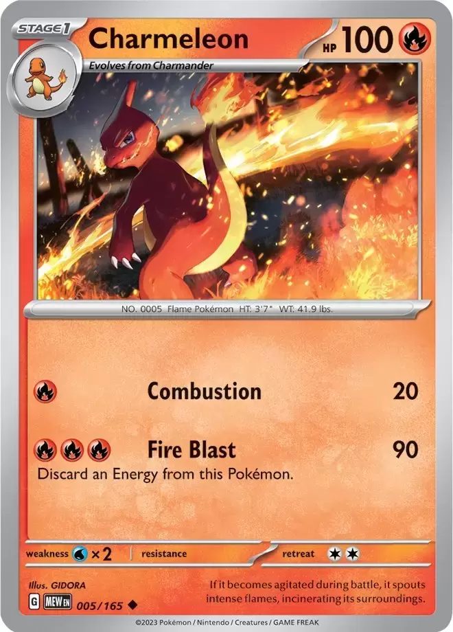 Scarlet & Violet 151 - MEWEN - Charmeleon