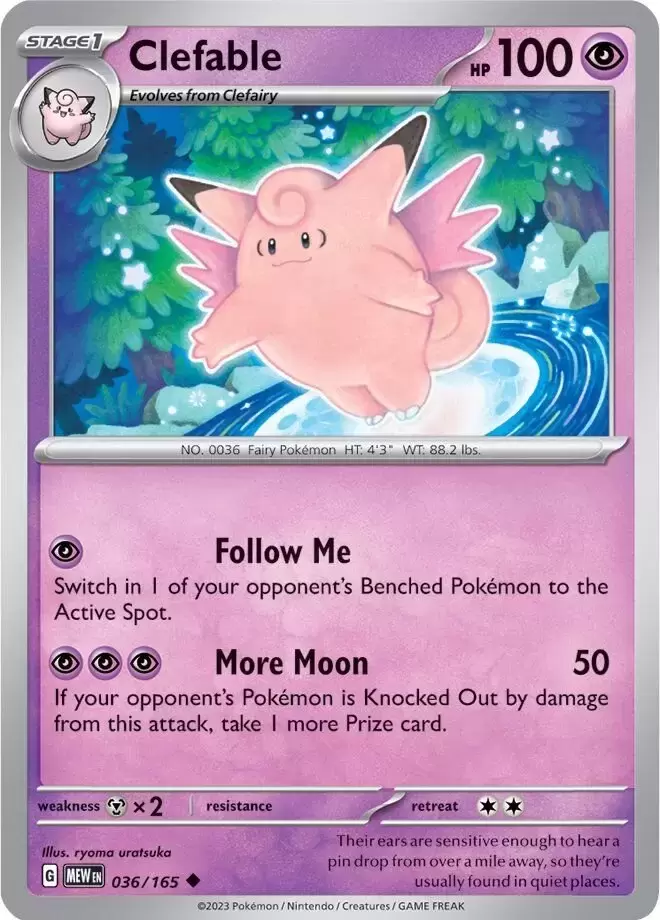 Scarlet & Violet 151 - MEWEN - Clefable