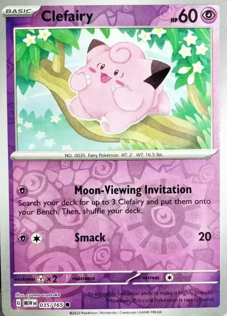 Scarlet & Violet 151 - MEWEN - Clefairy Reverse