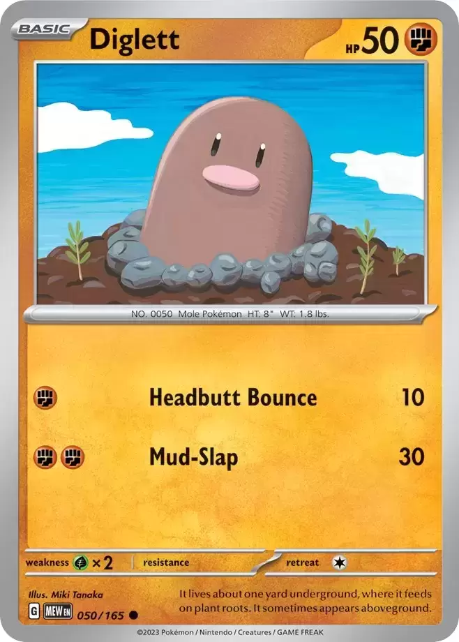Scarlet & Violet 151 - MEWEN - Diglett