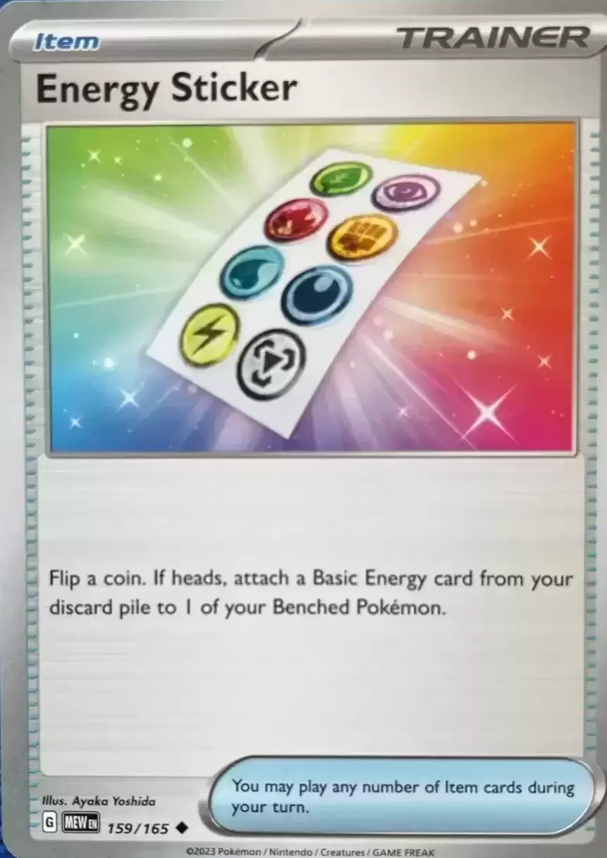 Scarlet & Violet 151 - MEWEN - Energy Sticker