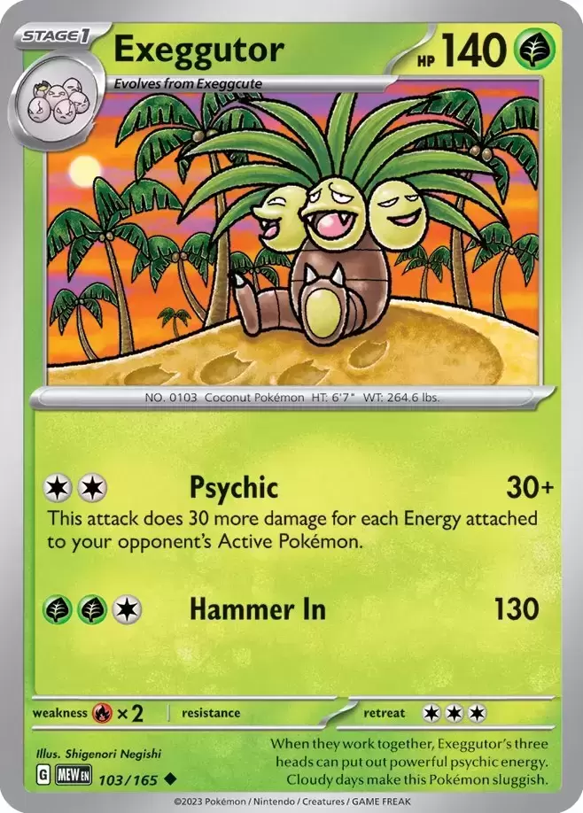 Scarlet & Violet 151 - MEWEN - Exeggutor