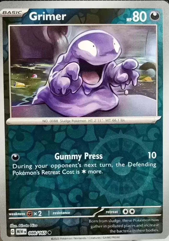 Scarlet & Violet 151 - MEWEN - Grimer Reverse
