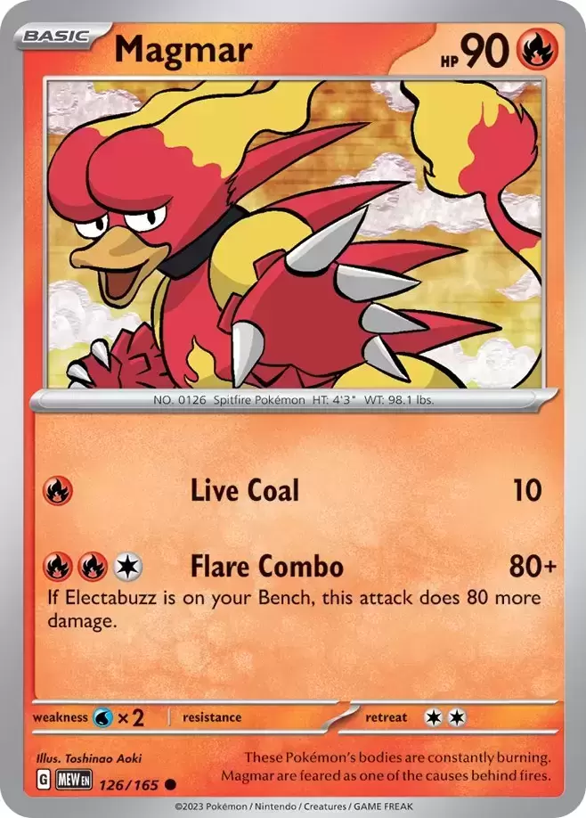 Scarlet & Violet 151 - MEWEN - Magmar