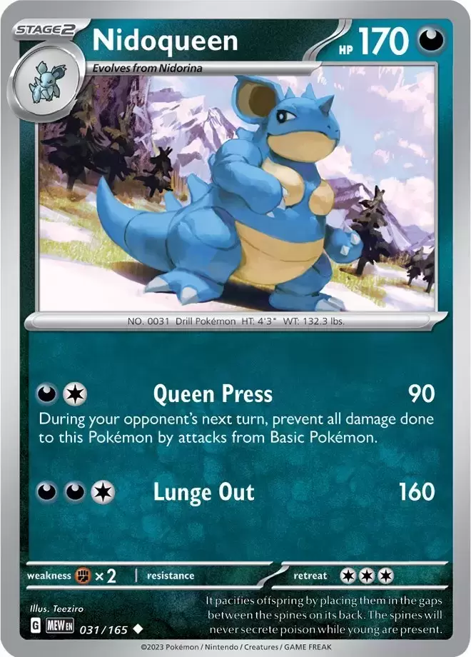 Scarlet & Violet 151 - MEWEN - Nidoqueen