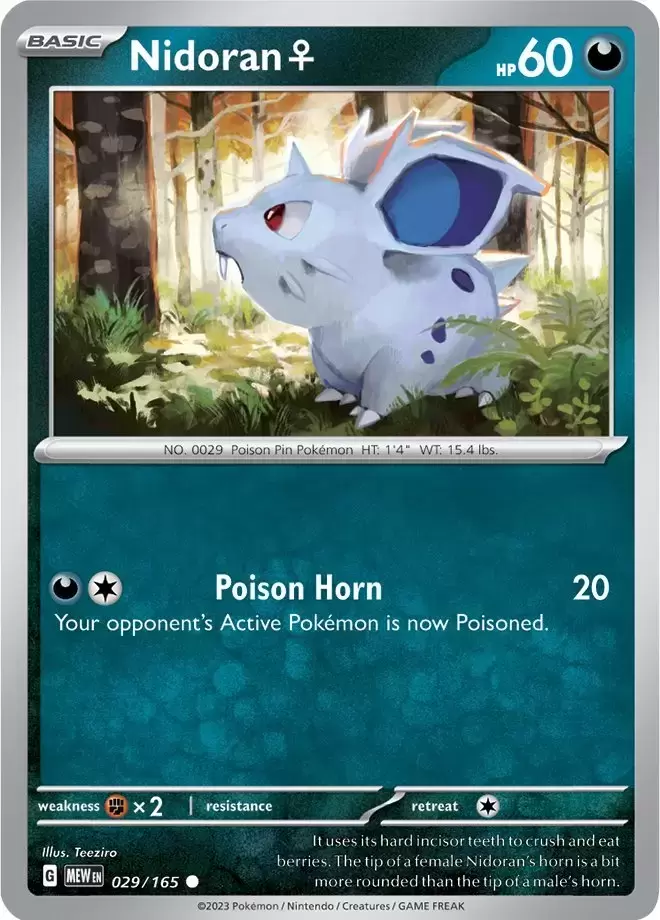 Scarlet & Violet 151 - MEWEN - Nidoran♀